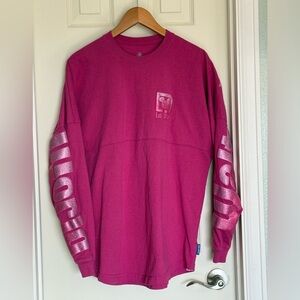 Walt Disney World Pink with Glitter Women’s Medium Disney Spirit Jersey